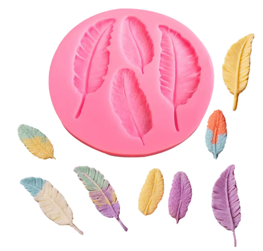 Molde de silicona plumas