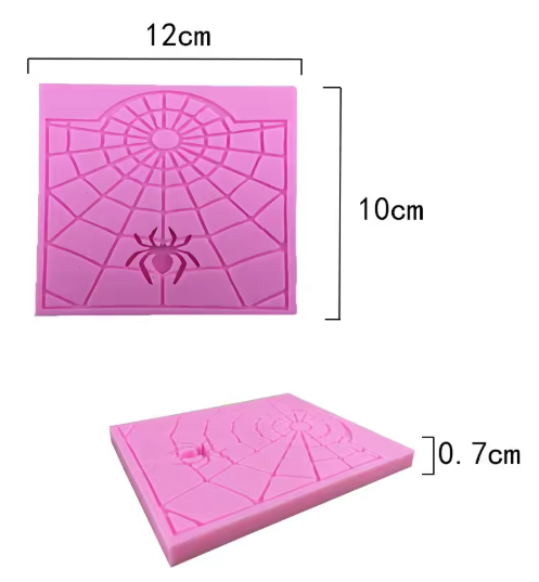 Molde de silicona tela de araña