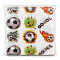 Papel para alfajor Anti grasa Futbol 14x14 cm, 100 unidades