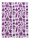 Papel anti grasa Halloween morado 28X33