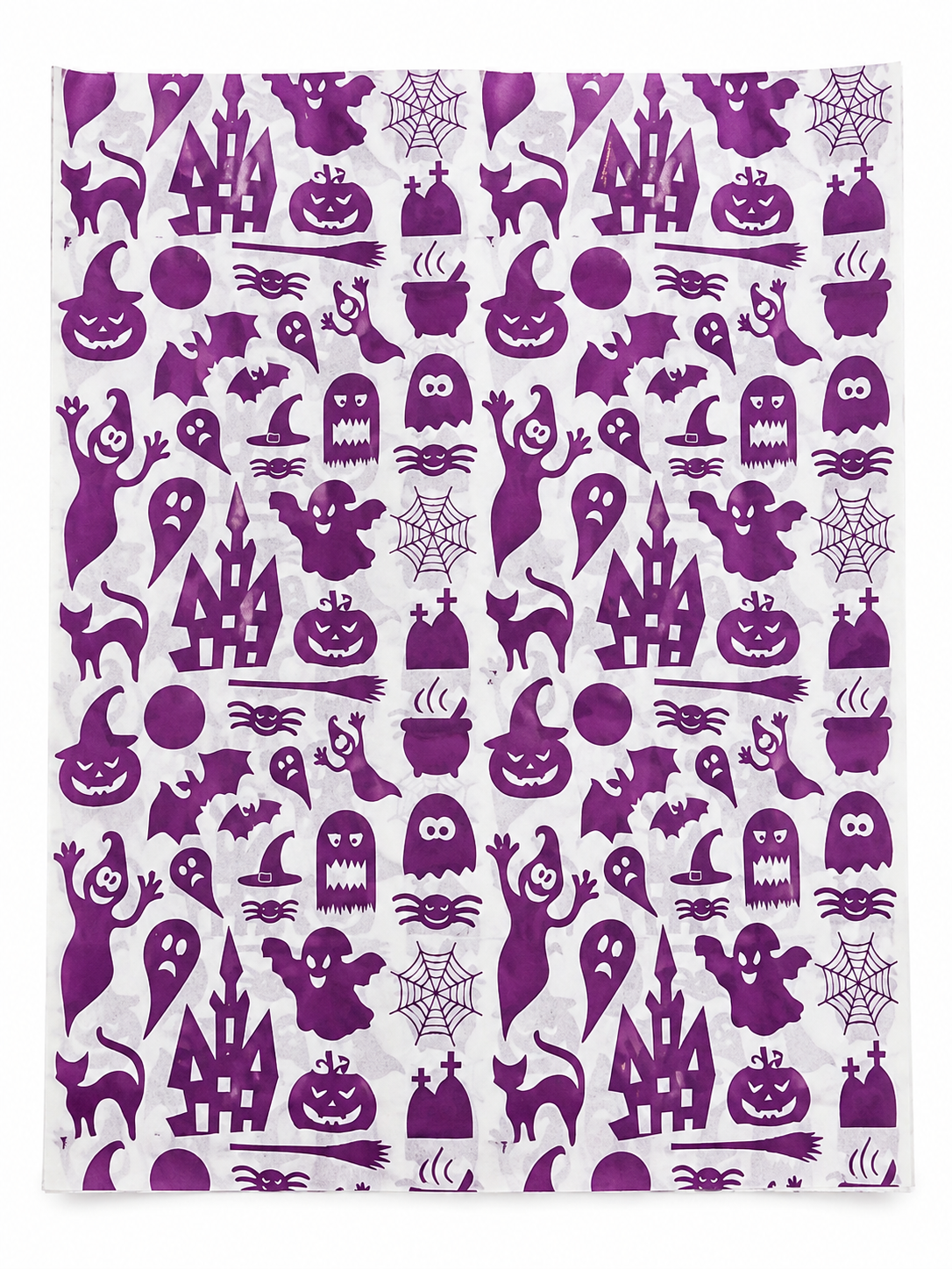 Papel anti grasa Halloween morado 28X33