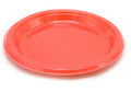 Plato plástico 18cm rojo 10 un