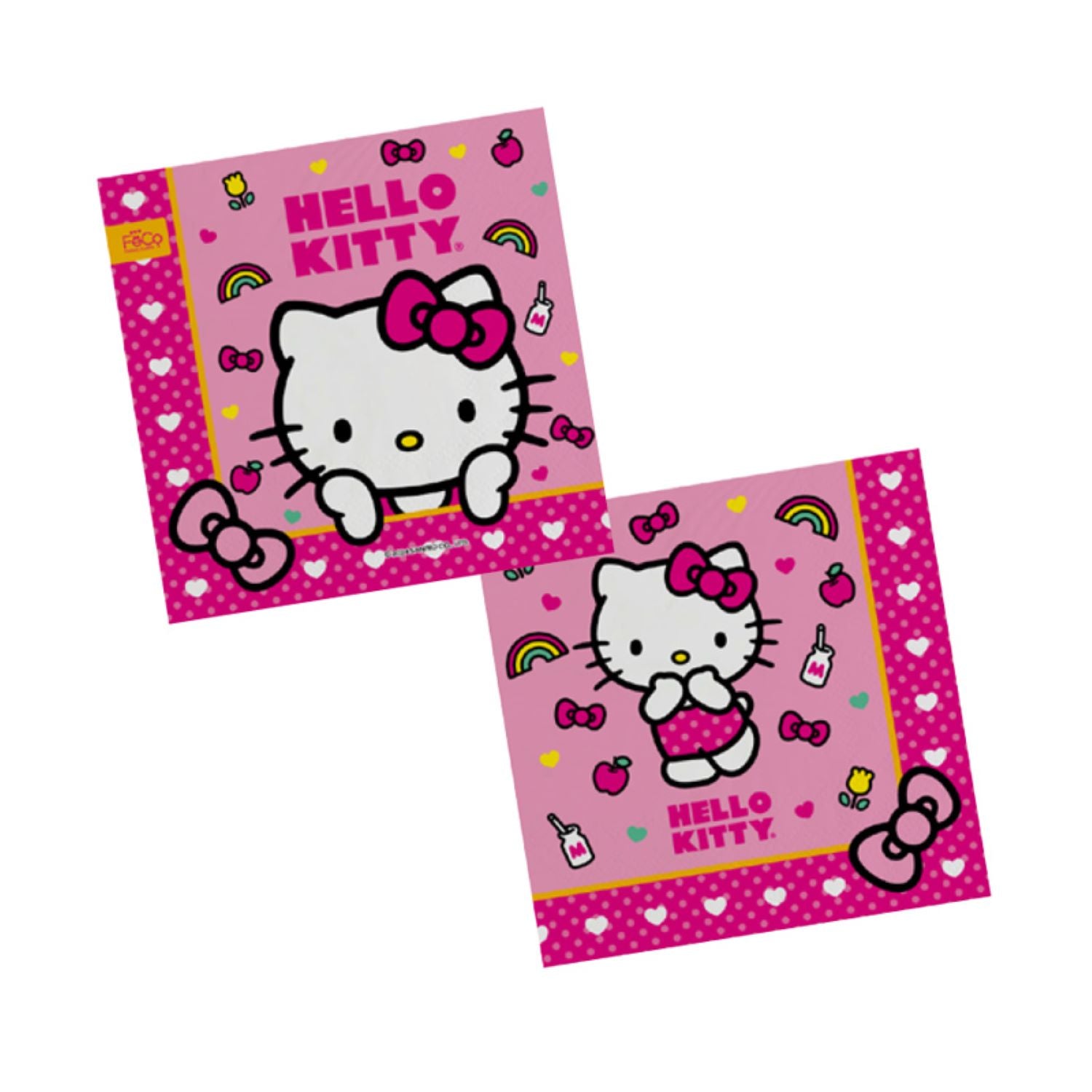 Servilletas Hello Kitty 12un 33x33cm