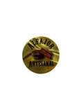Stickers Alfajor artesanal Negro 100 un 4x4 cm