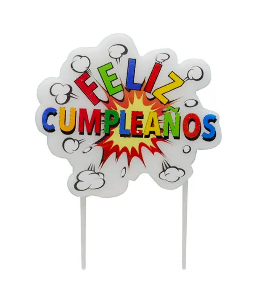 Vela Feliz Cumpleaños Explosión