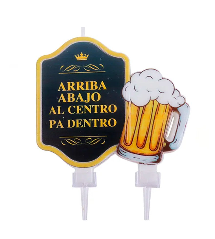 Vela jarra de cerveza