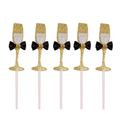 Topper copa de espumante 5pcs 2x15cm