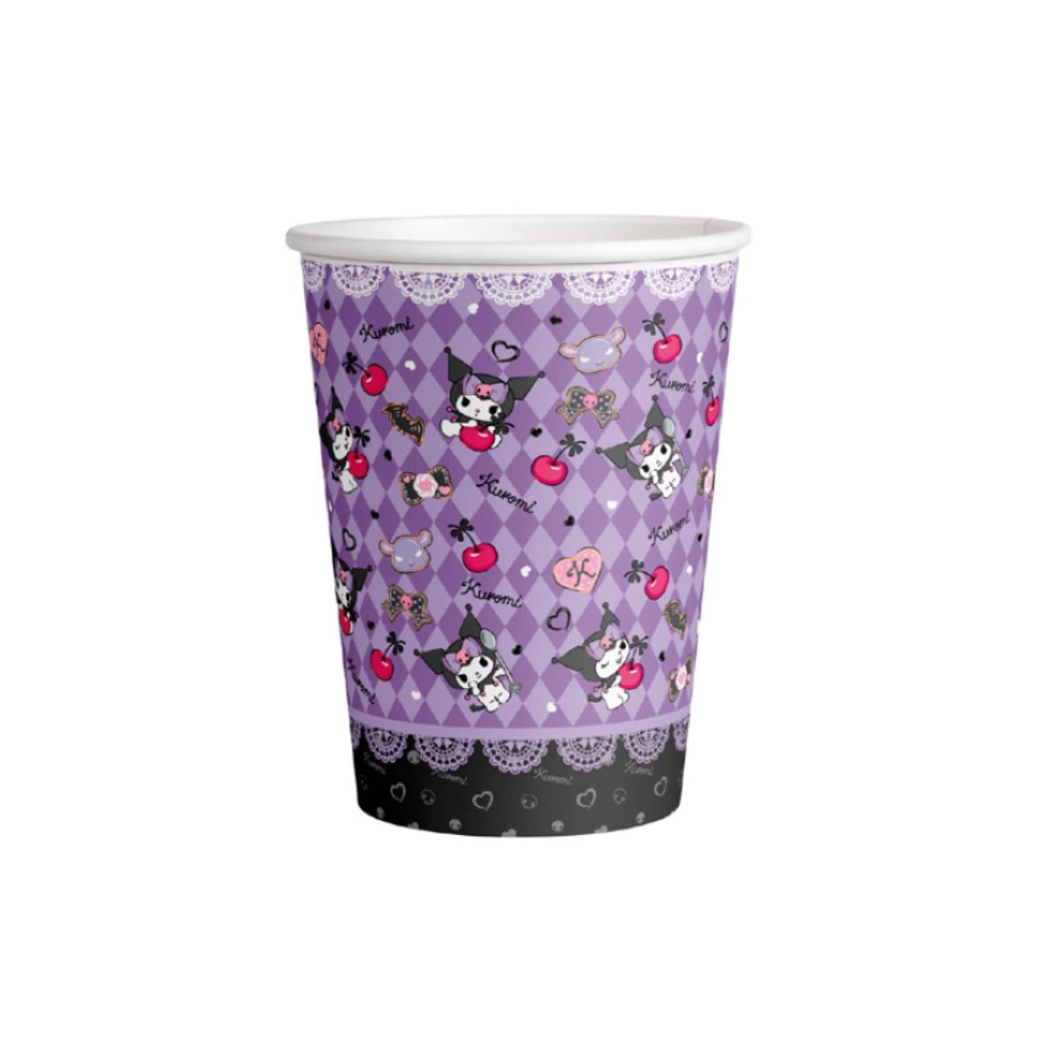 Vasos poli papel Kuromi 6un