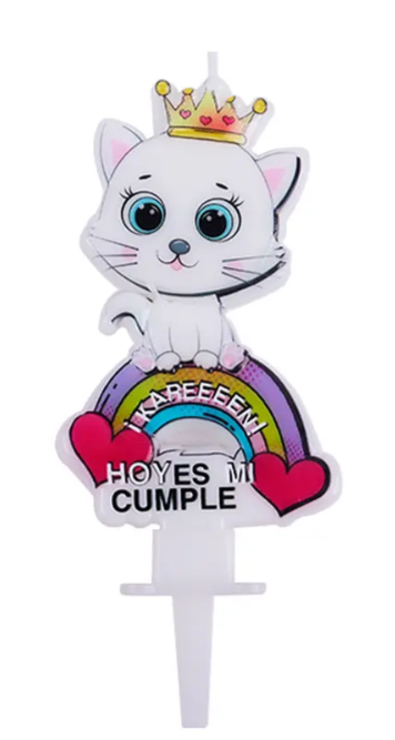 Vela de cumpleaños Gatita