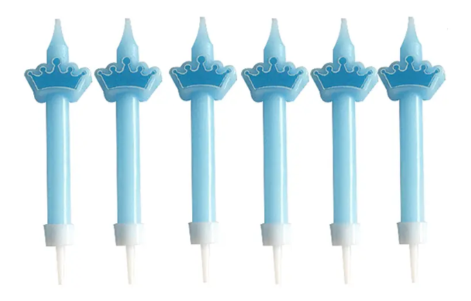 Velas coronas celestes 6 pcs